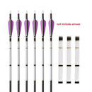 15pcs Universal White 7.68" x 0.79" Archery Arrow Shaft Stickers Wraps - Heat Shrinkable