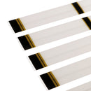 15pcs Universal White 7.68" x 0.79" Archery Arrow Shaft Stickers Wraps - Heat Shrinkable