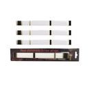15pcs Universal White 7.68" x 0.79" Archery Arrow Shaft Stickers Wraps - Heat Shrinkable