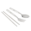 Outdoor Portable Cutlery Set Spoon + Fork + Chopsticks for Camping Travel Picnic