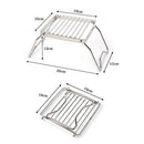 Outdoor Stainless Steel Foldable Stove Burner Support Stand Rack Camping Pot Bracket Holder
