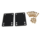 18pcs Longboard Skateboard Black Rubber Riser Pads & Mounting Screw Bolts & Nuts