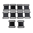 10pcs Plastic Rock Climbing Safety Harness Buckles Webbing Clip for 44x4mm Belt