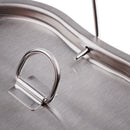 Stainless Steel Portable Water Mug Coffee Cup Cooking Pot with Folding Handle for Outdoor Camping