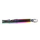 Emergency Safety Whistle with Keyring Outdoor Survival Rustproof Adventure Life Saving High Frequency Bamboo Shape