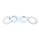 4pcs Set Roller Skate Toe Stop Lock Nuts & Washers 21mm Outer Diameter