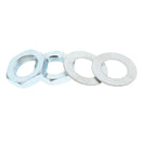 4pcs Set Roller Skate Toe Stop Lock Nuts & Washers 21mm Outer Diameter