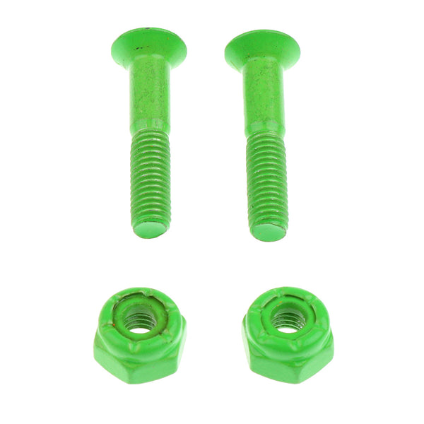 1 Set (8 Pieces Bolts/Nuts) + Wrench Skateboard Longboard Hardware 25mm/1 inch Multi-color