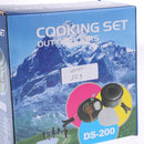Outdoor Camping Cookware Frying Pan Skillet Bowl Spoon Cook Supplies Set Foldable Non Stick Pot