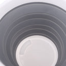 1 Piece 10L Folding Collapsible Silicone Bucket Outdoor Barrel Fishing Camping Gray 25cm High
