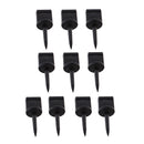 10pcs Plastic Archery Target Pins Archery Accessories Durable and Light-weight Black