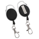 2pcs Retractable Keychain Key Ring Recoil Pull Reel Belt Clip