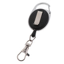 2pcs Retractable Keychain Key Ring Recoil Pull Reel Belt Clip