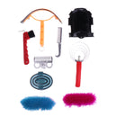 9pcs Equestrian Horse Grooming Kit Brush Comb Currycomb with Storage Bag 260 x 220 x 70mm