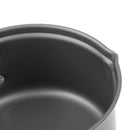 Outdoor Portable Aluminum Alloy Stockpot with Folding Handle and Lid Camping Cookware