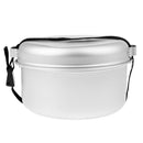 5pcs Portable Camping Cookware Mess Kit Cookset for Hiking Backpacking Lightweigh durable Pot Pan
