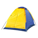 Lightweight Waterproof 1 Person Camping Backpacking Tent with Carry Bag Blue & Yellow Color