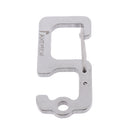 10pcs Stainless Steel Outdoor Carabiners Key Chain Clip Number Digital Hook Easy to Use and Carry