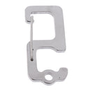 10pcs Stainless Steel Outdoor Carabiners Key Chain Clip Number Digital Hook Easy to Use and Carry
