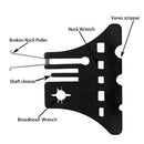 Black Archery Hunting Multifunctional Arrows Tool Fletch Arrow Glue Remover Kit