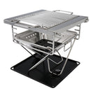Detachable Stainless Steel Cooking Stove Broil Rack Bracket Roast BBQ Charcoal Grill style B