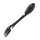 Stainless Steel Spoon Fork with Bottle Opener Lightweight Dinnerware for Outdoor Travel Camping