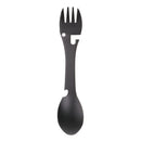 Stainless Steel Spoon Fork with Bottle Opener Lightweight Dinnerware for Outdoor Travel Camping