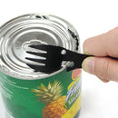 Stainless Steel Spoon Fork with Bottle Opener Lightweight Dinnerware for Outdoor Travel Camping