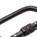 Oval Shape 25KN Screw Locking Carabiner Hook Outdoor Rock Climbing Rappelling Rescue Equipment CE certified
