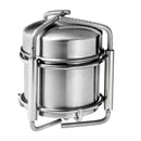 Stainless Steel Portable Alcohol Stove Camping BBQ Cookware Alcohol Burner with Folding Rotating Support Frame