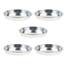 5pcs Outdoor Camping Picnic Tray Dish Plate 7.7 inch Aluminum Alloy Round Plate Set Outdoors Indoors