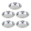5pcs Outdoor Camping Picnic Tray Dish Plate 7.7 inch Aluminum Alloy Round Plate Set Outdoors Indoors
