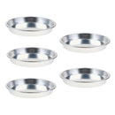 5pcs Outdoor Camping Picnic Tray Dish Plate 7.7 inch Aluminum Alloy Round Plate Set Outdoors Indoors