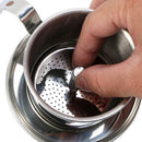 Stainless Steel Camping Coffee Percolator Pot Portable Coffee Cup Small Convenient Tableware for Outdoor Sports