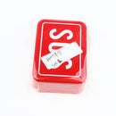 Iron Tool Box Outdoor Storage Container Carry Case Emergency with SOS Letter