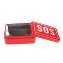 Iron Tool Box Outdoor Storage Container Carry Case Emergency with SOS Letter