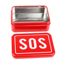 Iron Tool Box Outdoor Storage Container Carry Case Emergency with SOS Letter