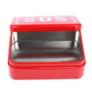 Iron Tool Box Outdoor Storage Container Carry Case Emergency with SOS Letter