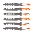 6pcs Titanium Tent Pegs Outdoor Camping Tent Stakes Nails with Three Sides Design for Easy Installation