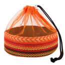 Round Camping Cutlery Storage Bag Picnic Lunch Dinner Cooking Ware Carry Bag Reusable Outdoor Dish Plates Bag