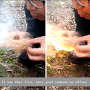 Outdoor Primitive Fire Starter Wood Bow Hand Drill Survival Friction Fire Tool for Camping Hiking Backpacking