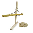 Outdoor Primitive Fire Starter Wood Bow Hand Drill Survival Friction Fire Tool for Camping Hiking Backpacking