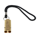 150dB Emergency Double Tube Whistle with Keychain and Hand Strap Hanging Belt Outdoor Survival Safety Gear