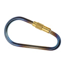 Mini Strong Durable Titanium Screw Locking Carabiner Clip Keychain Key Ring for Outdoor Camping