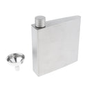175ml Titanium Pocket Flask Hip Flask Alcohol Drink Flask with Funnel & Carrying Bag