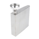 175ml Titanium Pocket Flask Hip Flask Alcohol Drink Flask with Funnel & Carrying Bag