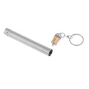 Stainless Steel Mini LED Keychain Flashlight Pocket Lamp Emergency Light for Outdoor Camping Hiking Travel