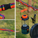0.79" x 74.8" Outdoor Camping Gear Tent Lamp Kettle Pot Hanging Lanyard Daisy Chain Webbing Clothesline