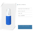 Outdoor Silicone Folding Water Bottle Camping Foldable Sports Bottle 600ml for Backpacking