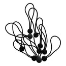 10 pcs Clothes Bag Zip Puller Zipper Replacement Slide Fastener Rope String Black